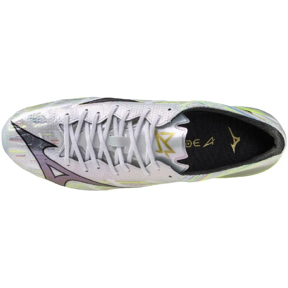 Japan Mizuno Alpha 2 Elite Soccer Cleats Wide Lightweight White
