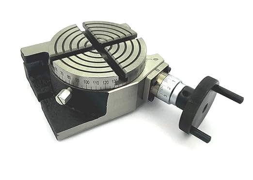 Horizontal Vertikal 4" Zoll II 100 mm Rundfrästische - Bild 10 von 12