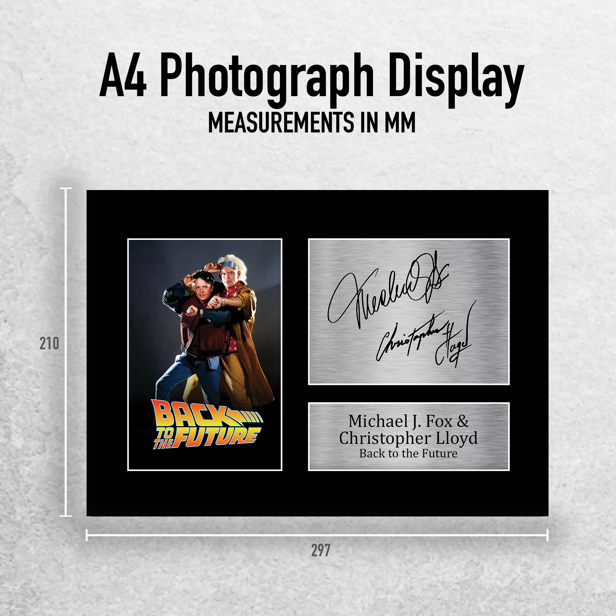 Regalo autógrafo firmado por Michael J. Fox estampado A4 para un fanático de Regreso al Futuro - Imagen 3 de 24