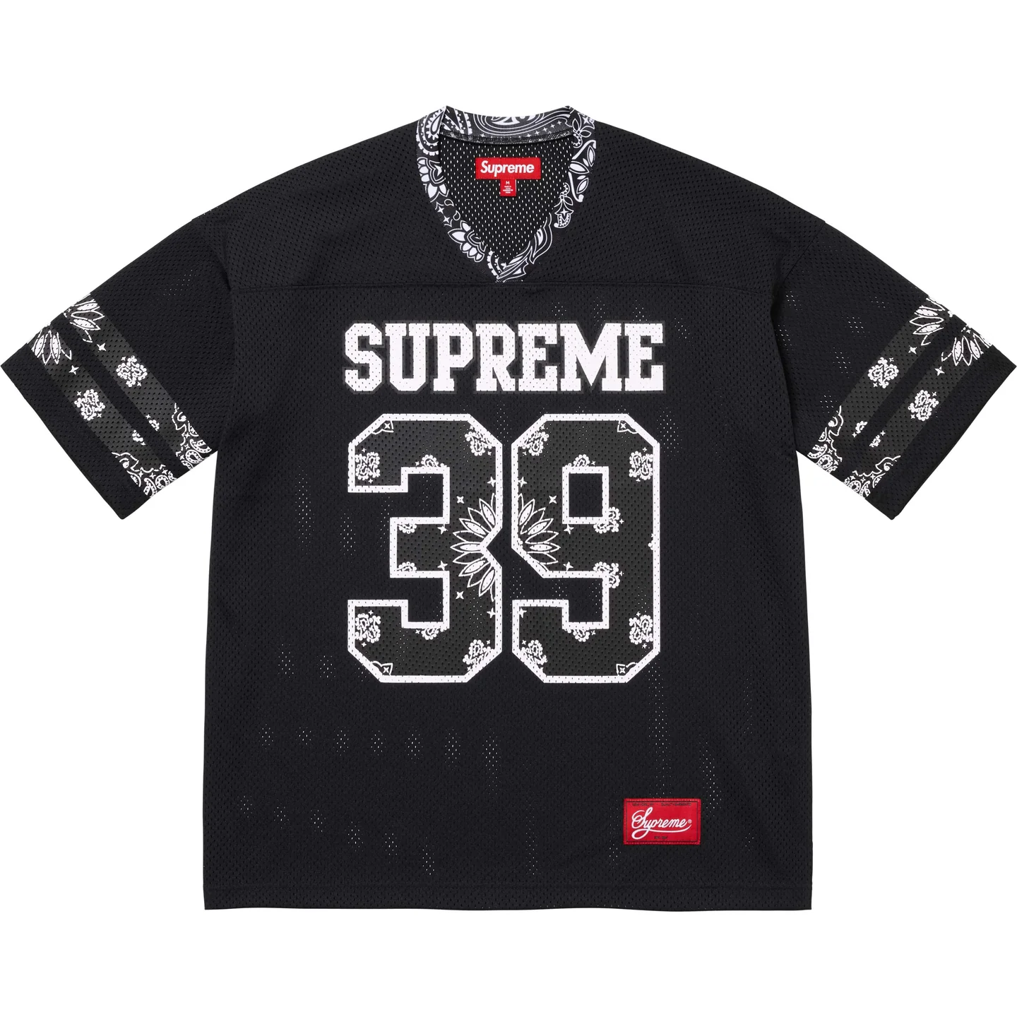 Supreme Bandana Football Jersey Black White Blue 3colors
