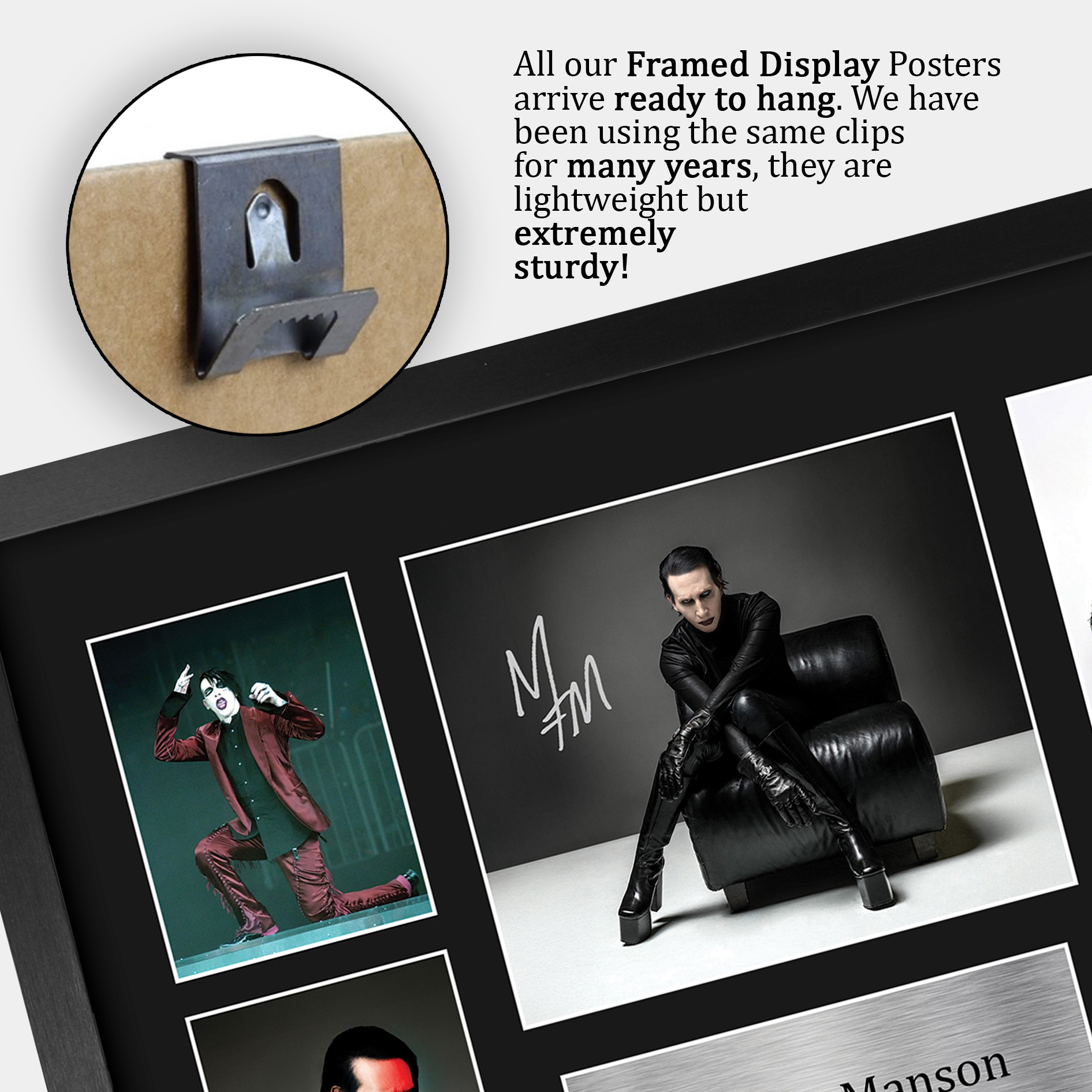 Foto A4 firmada autógrafo preimpreso de Marilyn Manson regalo para un fanático del rock - Imagen 24 de 27