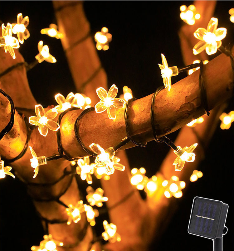 220 LED Solar Christmas String Lights Flower Fairy Garden Outdoor Party Lamp - Picture 30 of 43