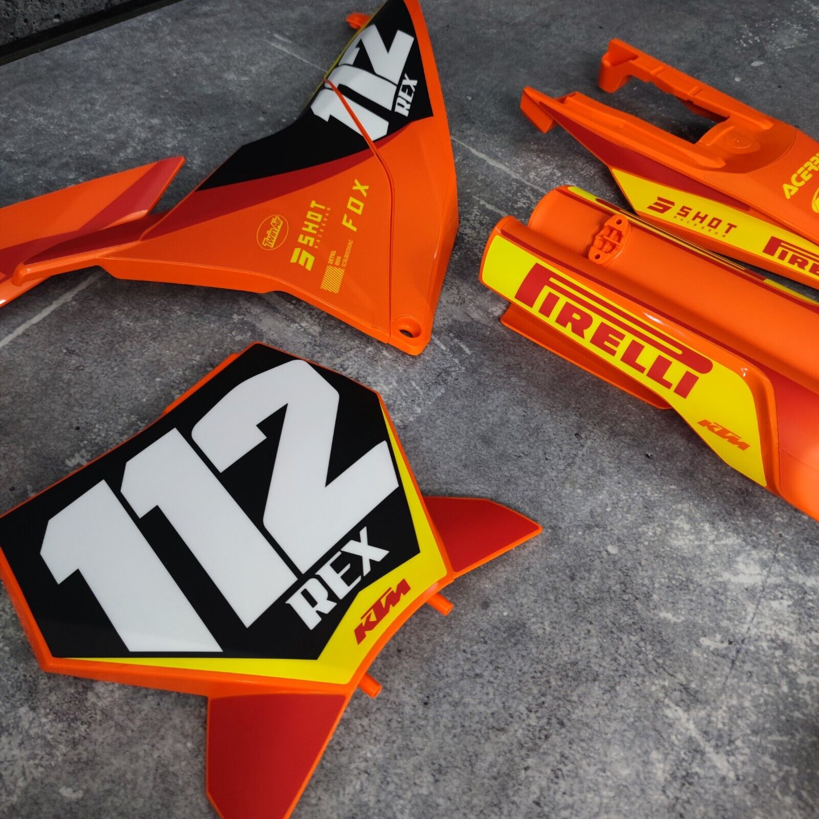 Plastics + Graphics KTM 2025 XC XC-F SX SX-F | Race number + Name