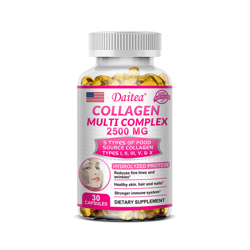 Collagen Complex 2500 Mg 5 Collagen Types I, II, III, V & X