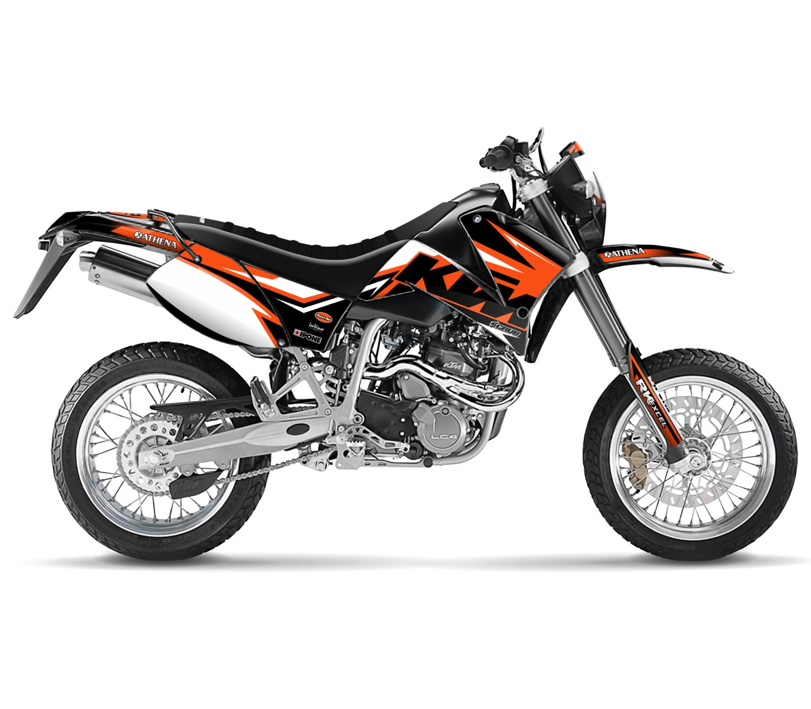 KTM graphics SMC 625 640 660 LC4 1999 2000 2001 2002 2003 2004 decal Supermoto