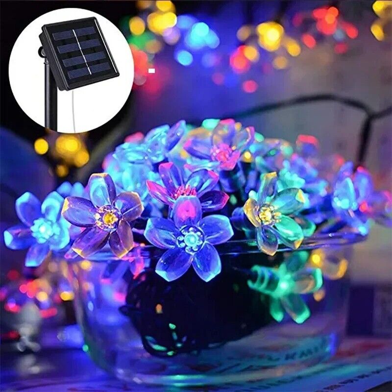 220 LED Solar Christmas String Lights Flower Fairy Garden Outdoor Party Lamp - Picture 38 of 43