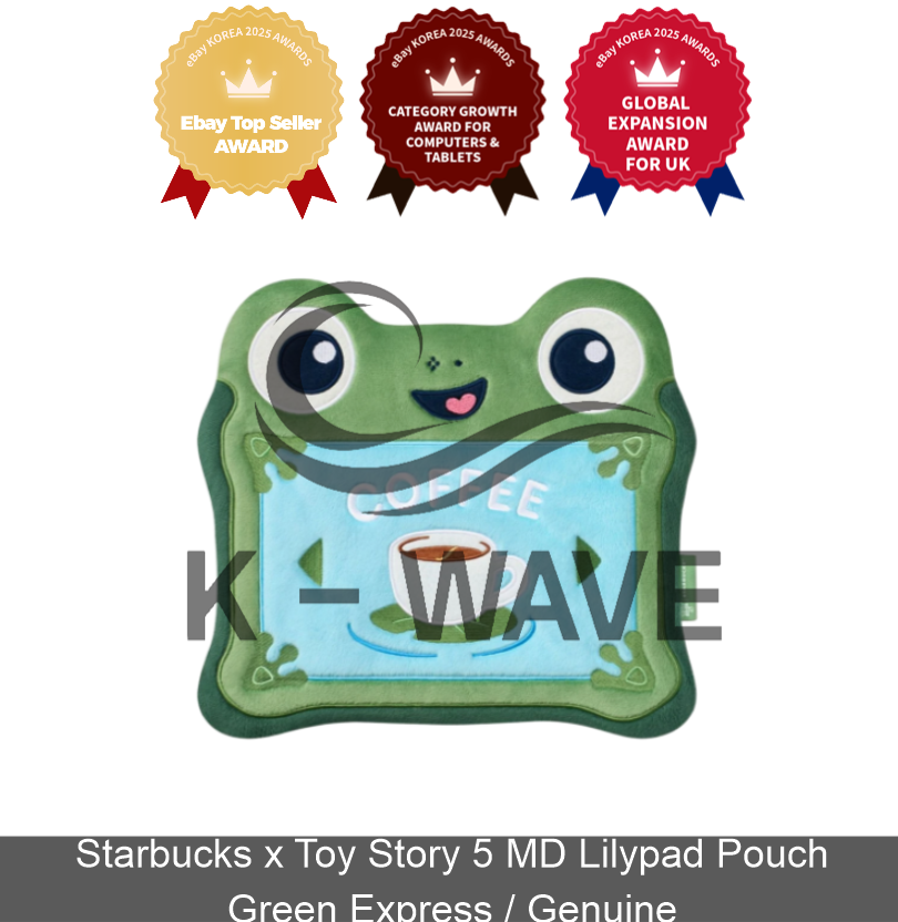 Starbucks x Toy Story 5 MD Lilypad Pouch Green Express / originale