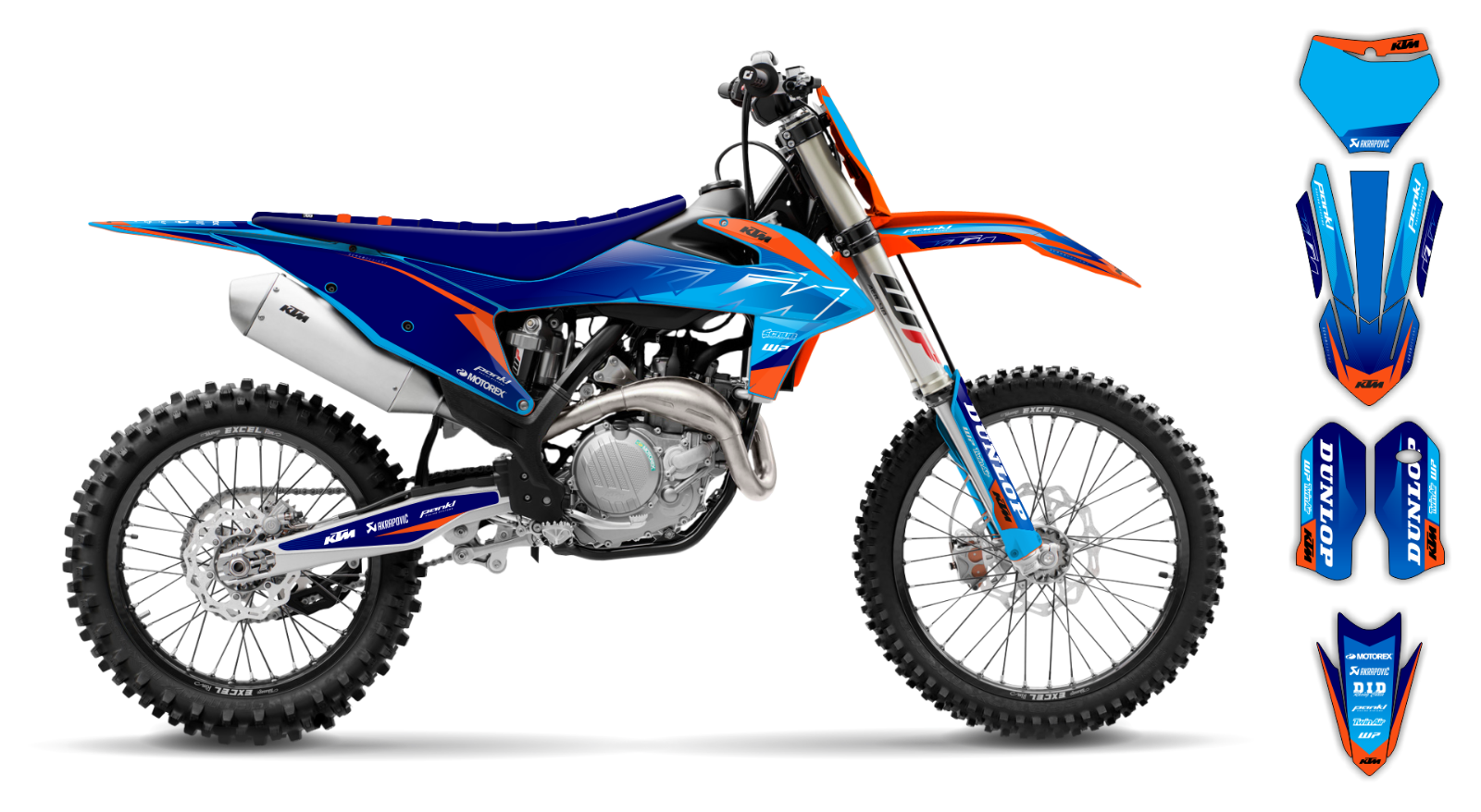 KTM graphics SX SXf 125 250 300 350 450 2019-2022 Graphics Decals Stickers