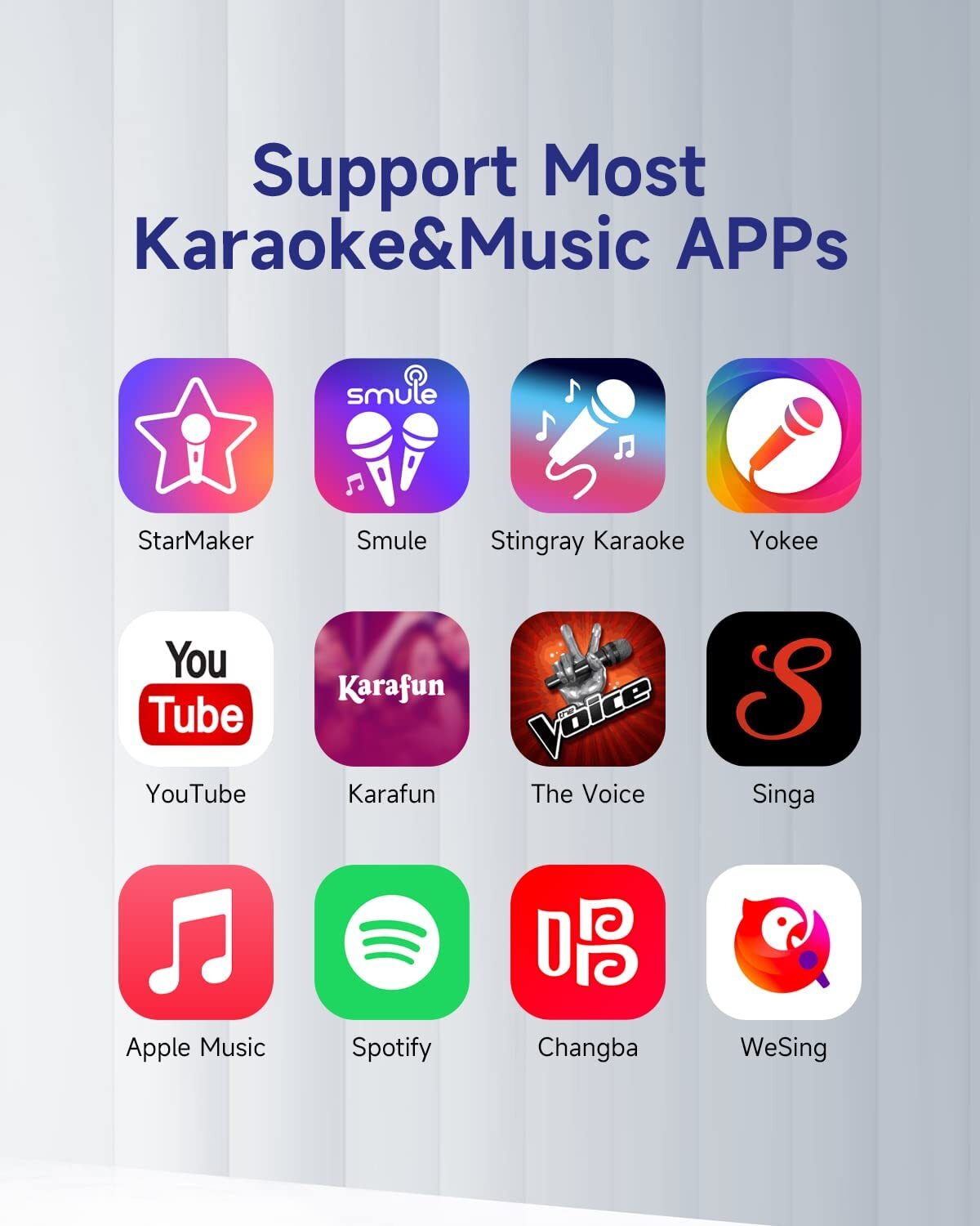 Karaoke Microphone Speaker Wireless Bluetooth Handheld CarPool Mic KTV Speaker