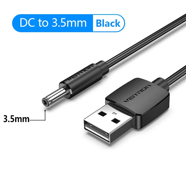 DC 5V Charger Cable USB To Barrel Jack 3.5mm x 1.35mm Charging Power Cord Lead - Picture 16 of 23