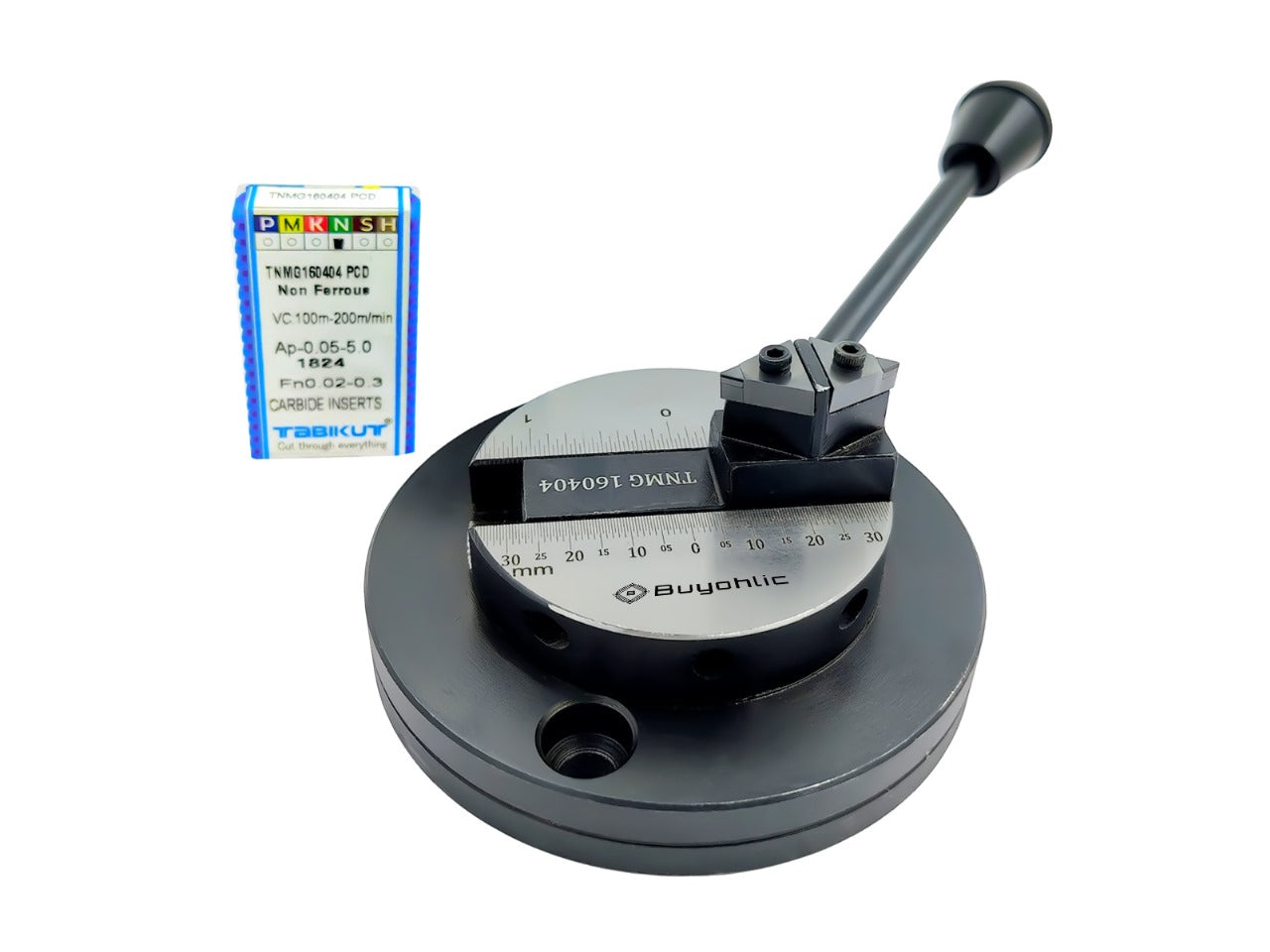 Lathe's Ball Turning Attachment w/ Non Ferrous Carbide Inserts For Mirror - Foto 9 di 10
