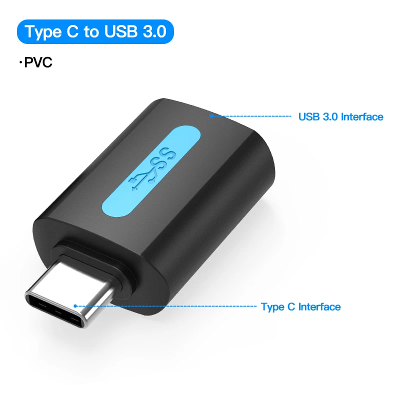 USB C Type C to USB 3.0 OTG Adapter Thunderbolt 4 3 to USB Female For MacBook