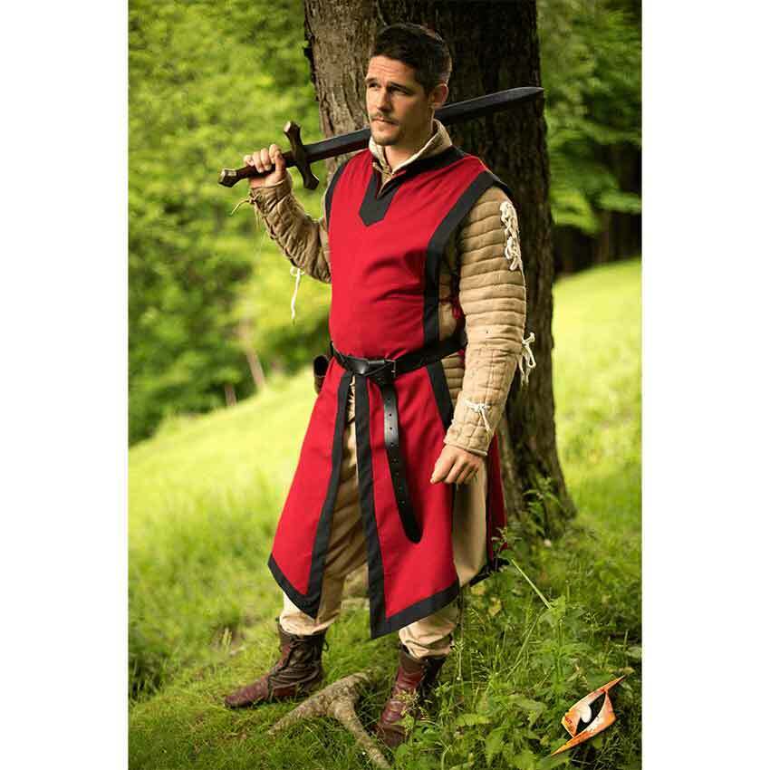 Costume Médiéval Homme Tunique Chevalier - Manches Longues, Ceinture, Pour Cosplay, Renaissance, Halloween - 7