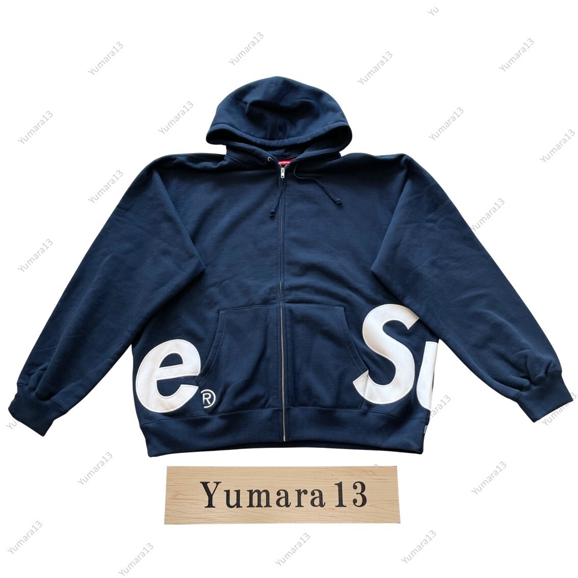 Supreme Big Logo Zip Up Hooded Sweatshirt 5colors SS25 | eBay UK