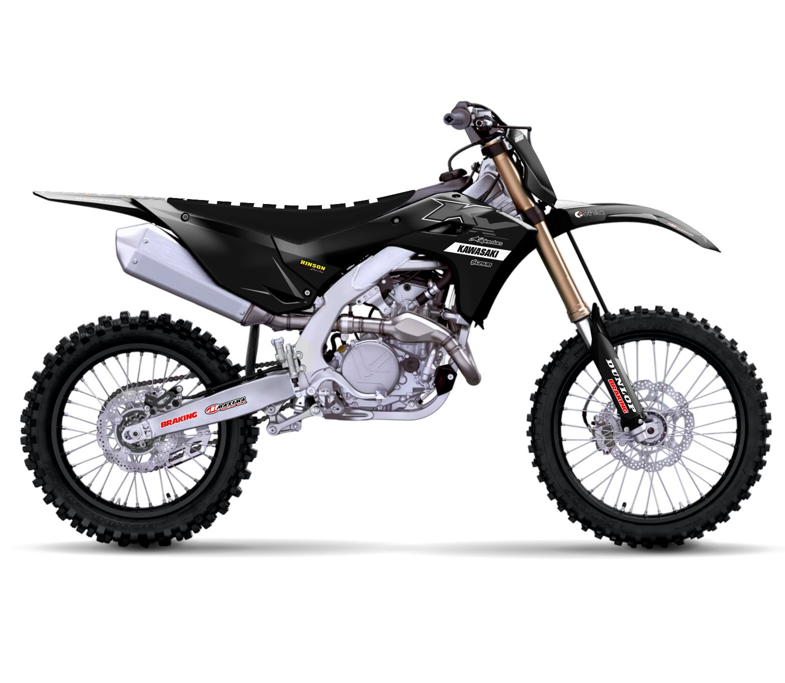 Graphics Kawasaki KX450 KX 450 2024 2025 + KX250 2025 Stickers Decals KX450X
