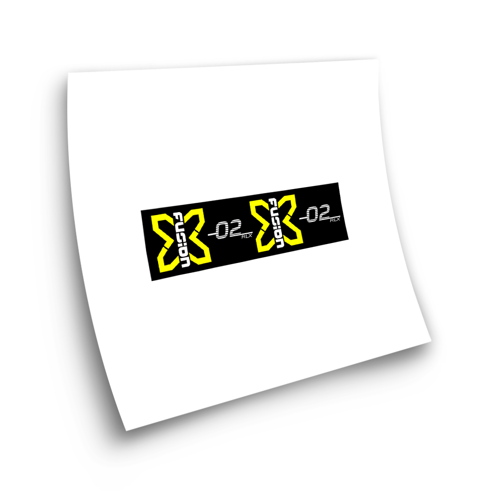 STAR SAM® SHOCK ABSORBER STICKERS X FUSION 02 RLX ADHESIVES STICKER | eBay