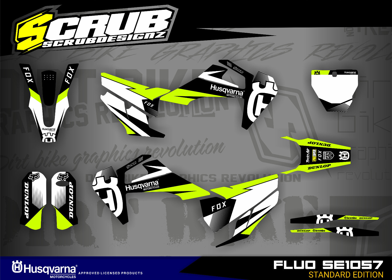 Husqvarna Graphics TE FE 2020 2021 2022 2023 - 150 250 300 350 450 501 decals