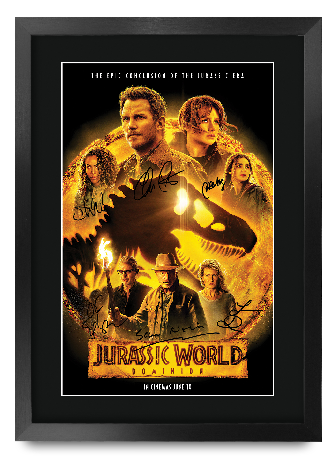 Parque Jurásico Excelente Idea de Regalo Impreso Póster A3 Imagen Firmada para Fanático del Cine - Imagen 9 de 24