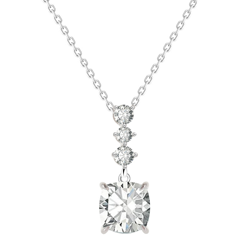 S925 Silver Zircon Necklace Female Affordable Fashion Design WOMEN JEWELRY Gift