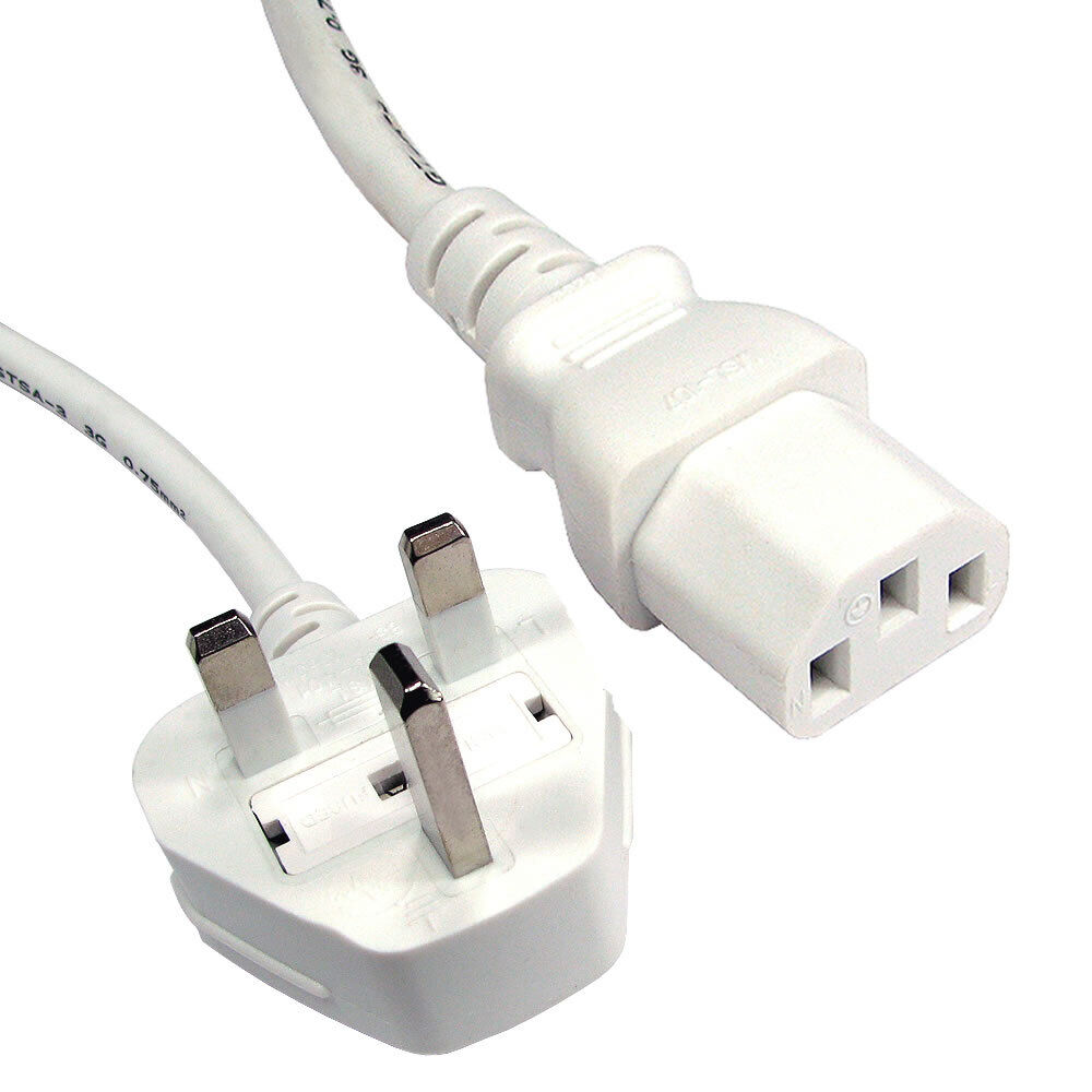 Power Cord UK Plug to IEC Cable ( PC Mains Kettle Lead ) C13 1m 2m 3m Lot - Picture 30 of 34