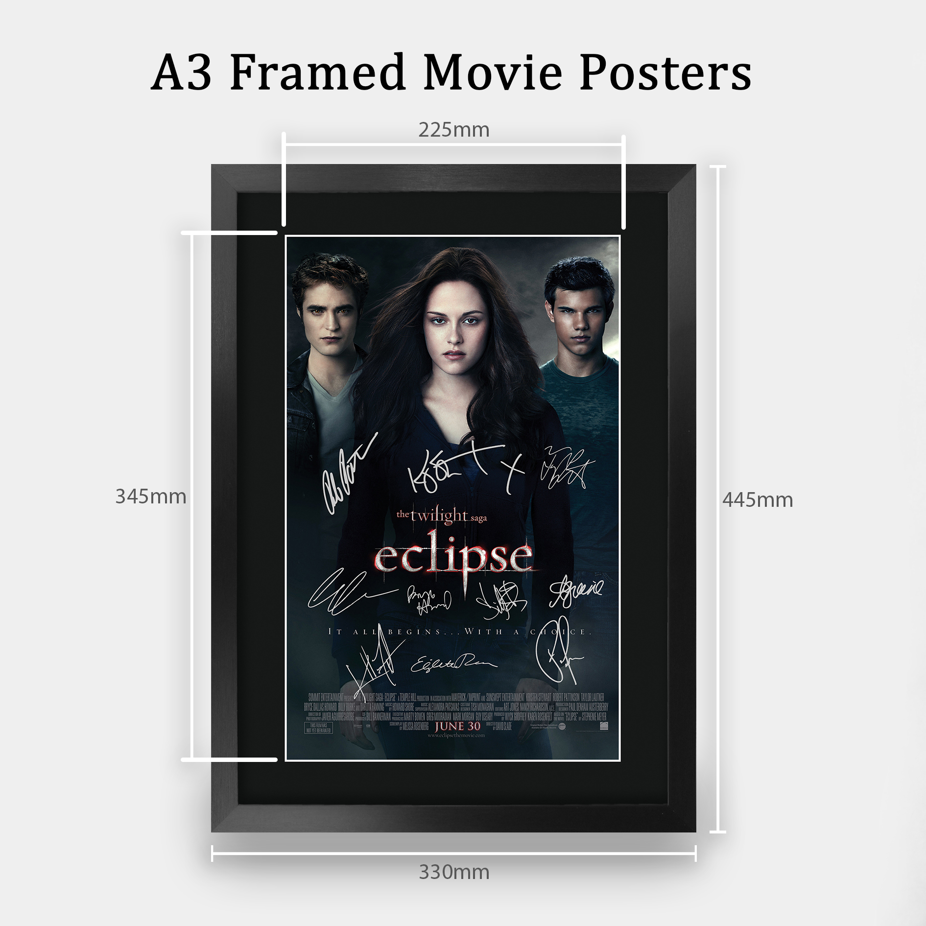 Crepúsculo Ideal Regalo Impreso Enmarcado Autógrafo Imagen para Películas Memorabilia Fans - Imagen 35 de 91