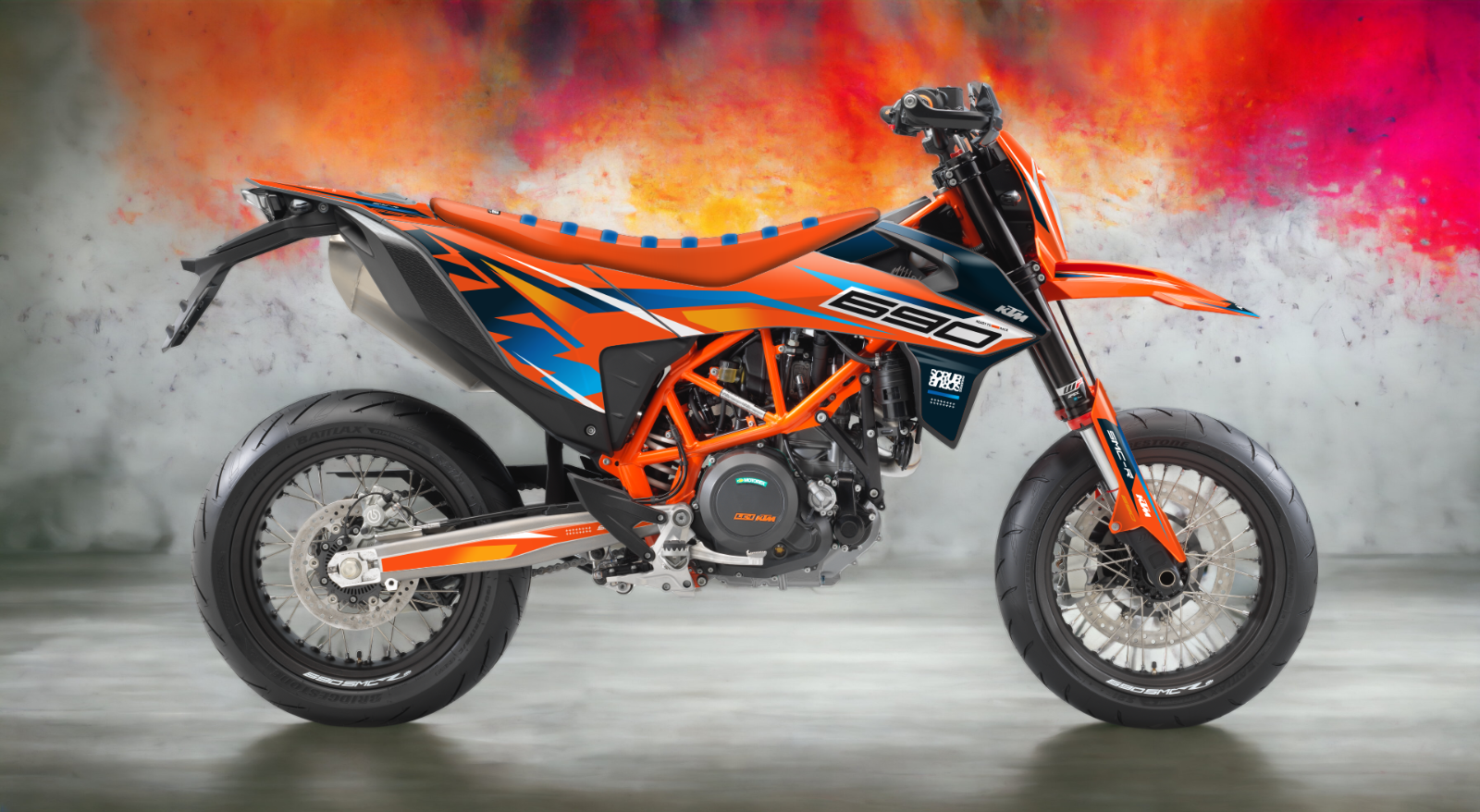 KTM graphics SMC-R 690 2019 2020 2021 2022 2023 SCRUB decals stickers Supermoto
