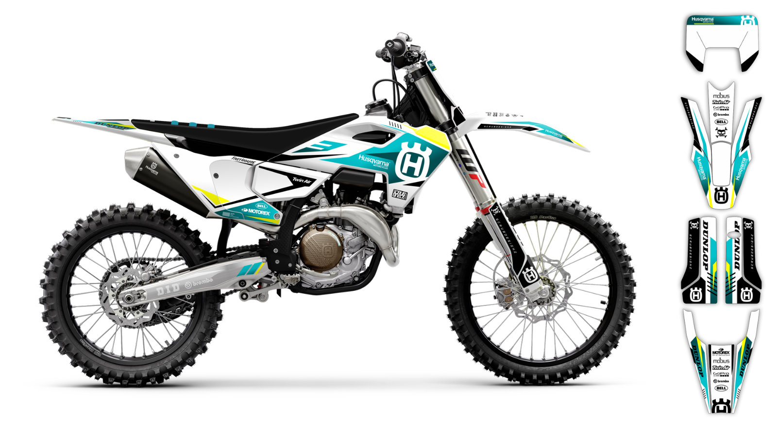 Husqvarna Graphics TE FE  150 250 300 350 450 501 - 2020 2021 2022 2023 decal