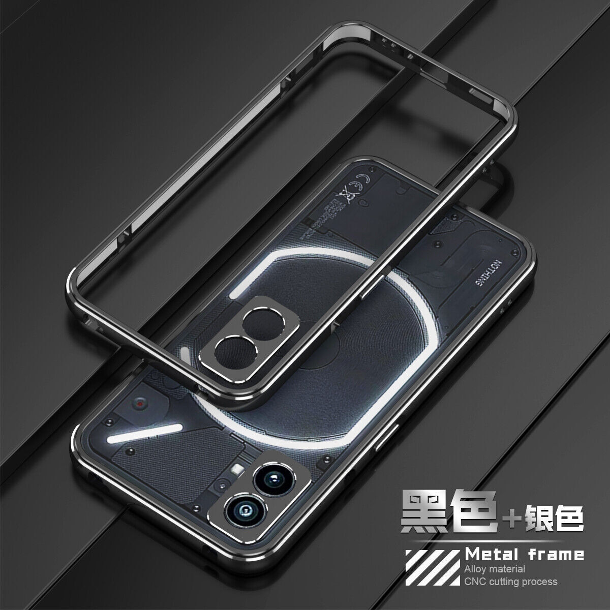 For Nothing Phone (2), Luxury Aluminum Metal Bumper Frame Screw Boder Case Cover - 第 24/25 張圖片