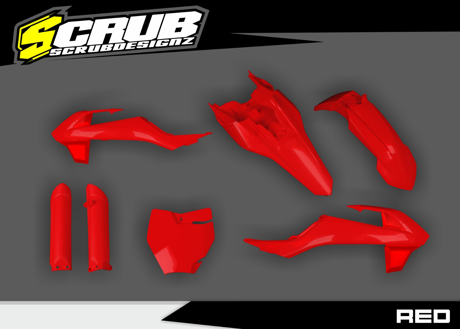 Plastics Kit KTM SX 65 2016 2017 2018 2019 2020 2021 2022 2023 RED SX65