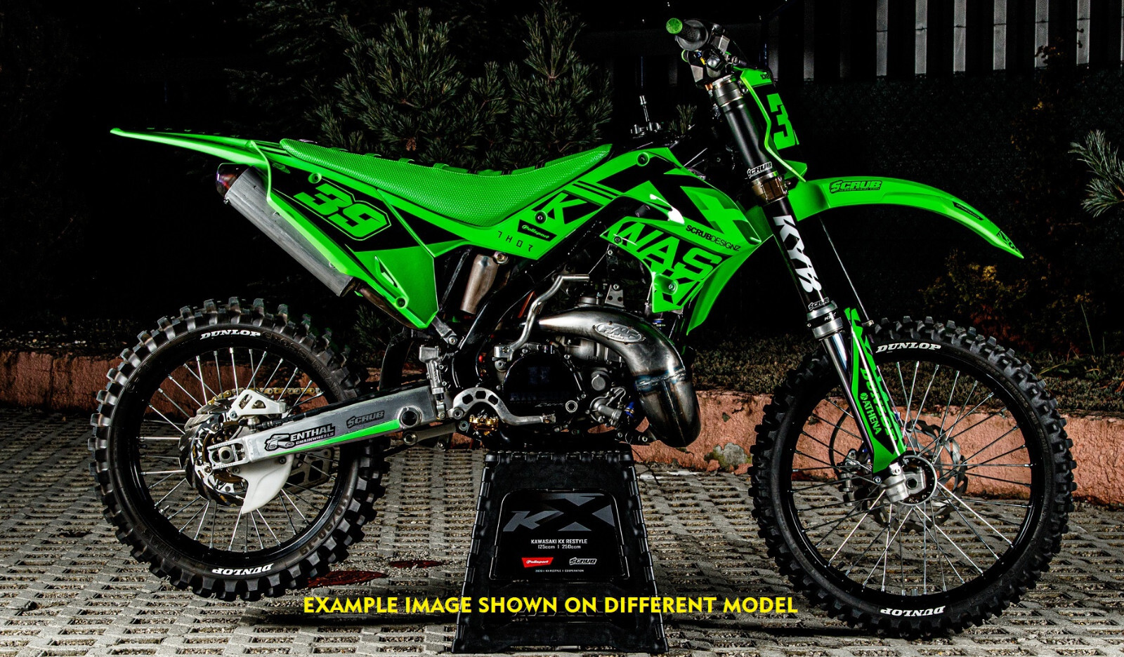 Graphics Kawasaki KX450 KX 450 2024 2025 + KX250 2025 Stickers Decals KX450X