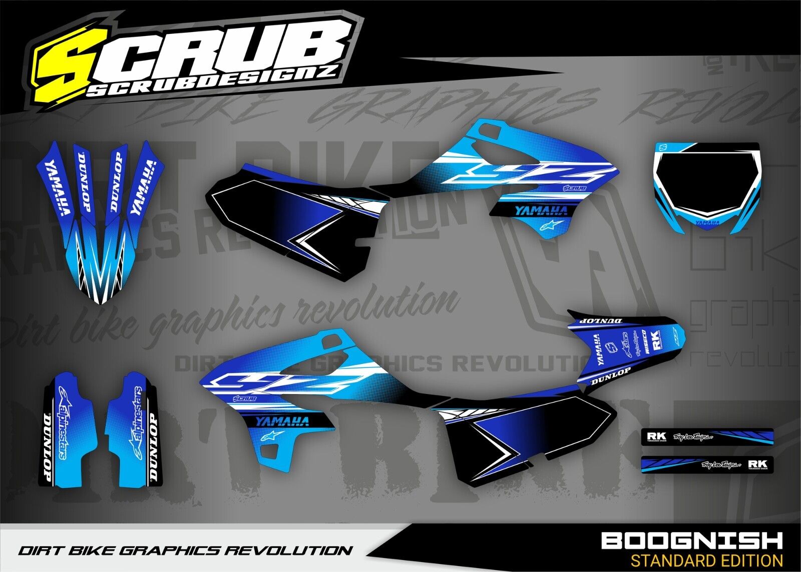 Yamaha YZ85 2022 2023 2024 Graphics Decals Stickers kit YZ 85