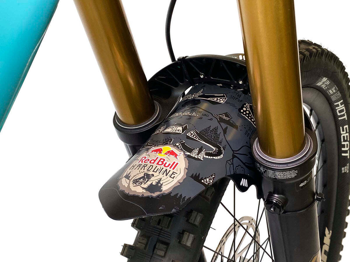 All Mountain Style Bicycle Front Mud Guard Red Bull Rampage Fits