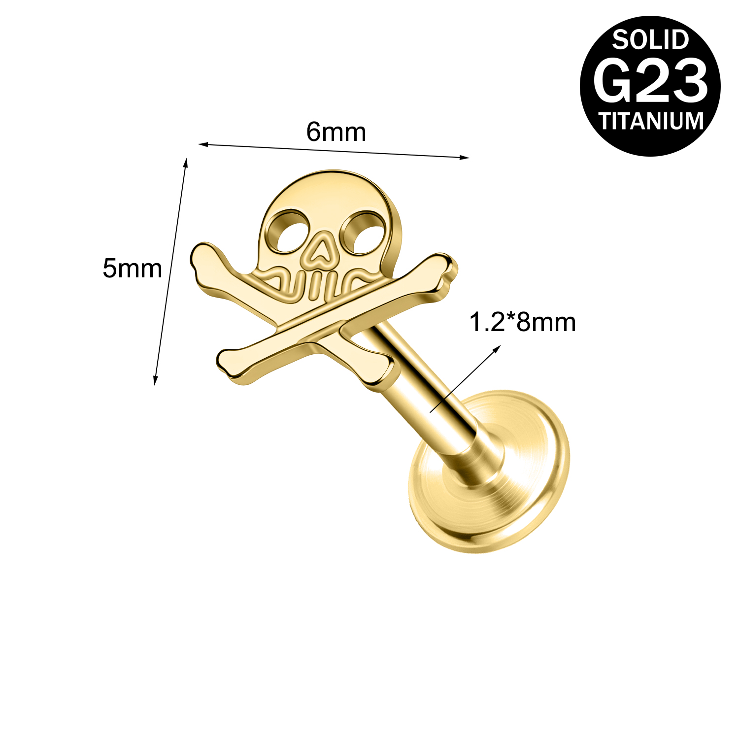 16g G23 Titanium Labret Lip Ring Helix Daith Tragus Earring Labret Lip Piercing - Picture 104 of 156
