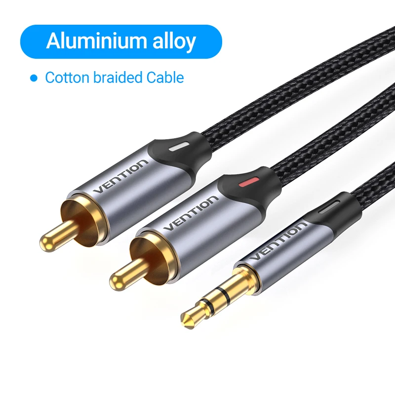 3.5mm Audio Cable to 2 RCA Cable Splitter Jack Smartphone Amplifier Home Theater - Picture 13 of 29