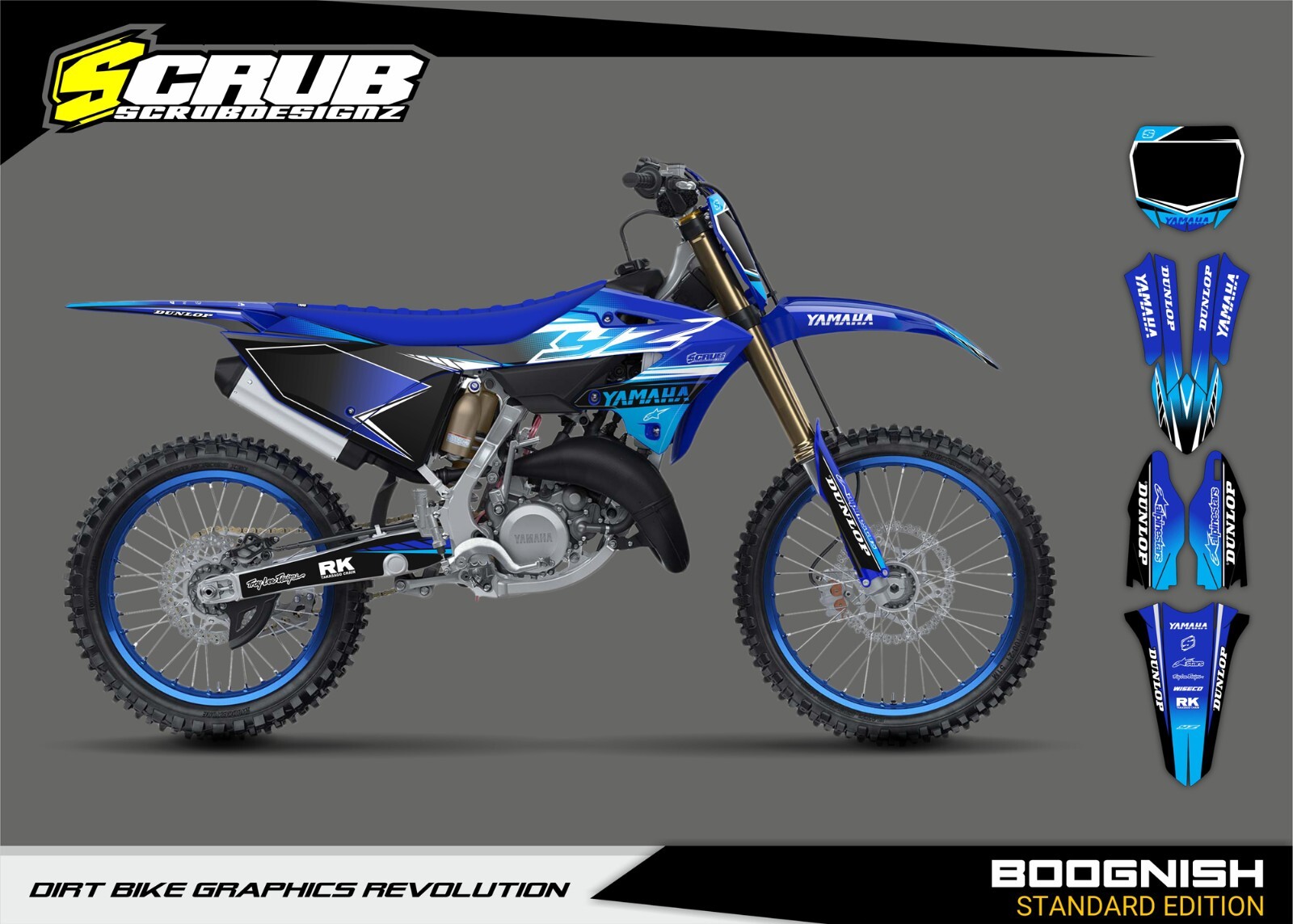 Graphics YZ125 YZ250 Yamaha 2022 2023 2024 Decals Stickers