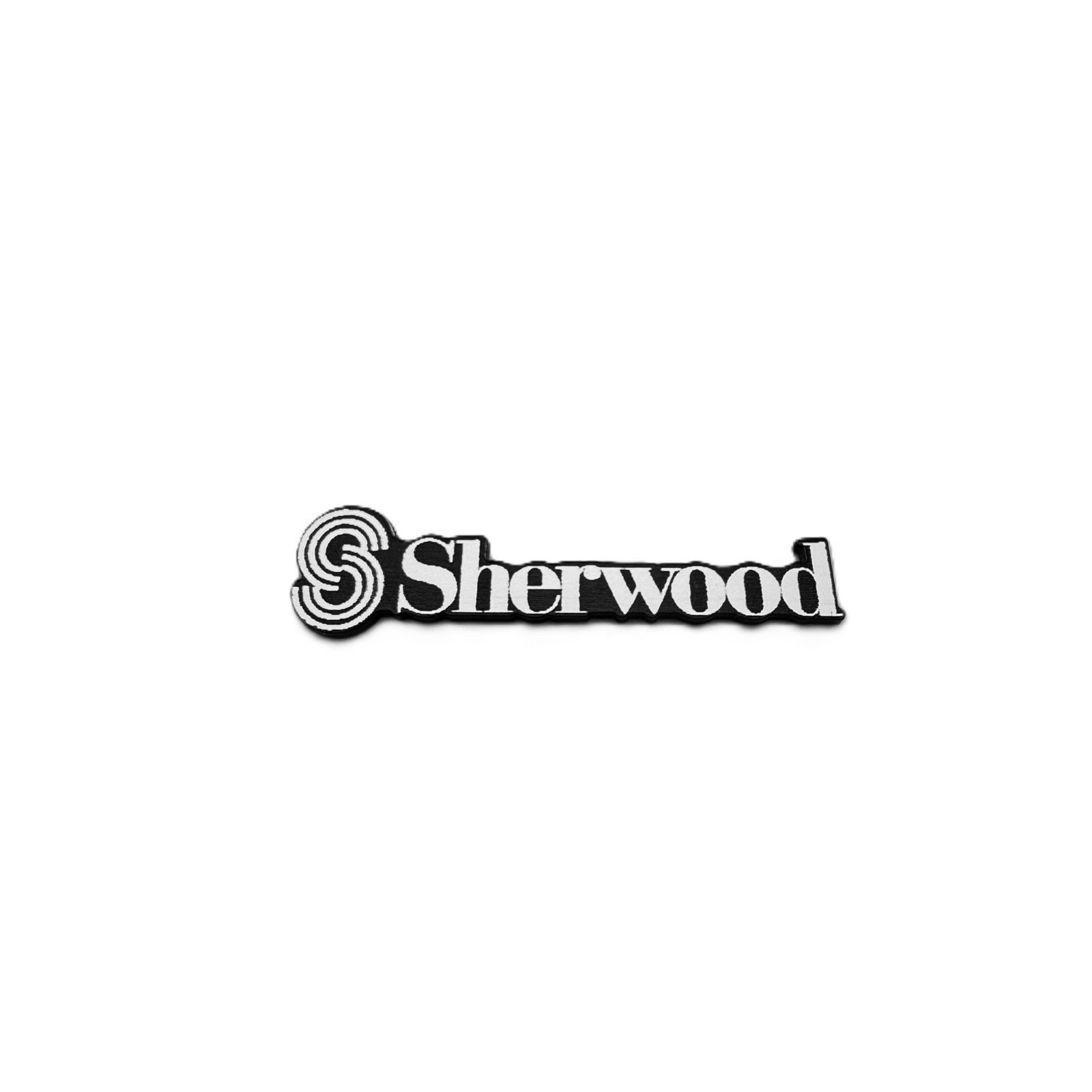 SHERWOOD emblem badge replacament logo decal sticker plaque tag amp speaker