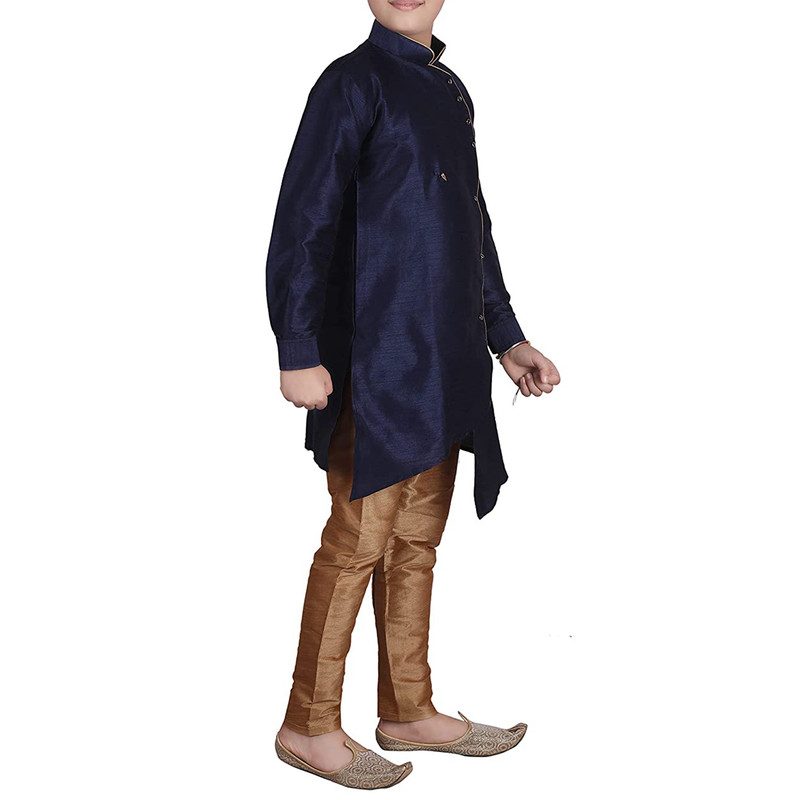 Kids Boys Kurta Pajama Set Stylish Wedding Sherwani Festive & Party Ethnic Wear - Picture 53 of 74