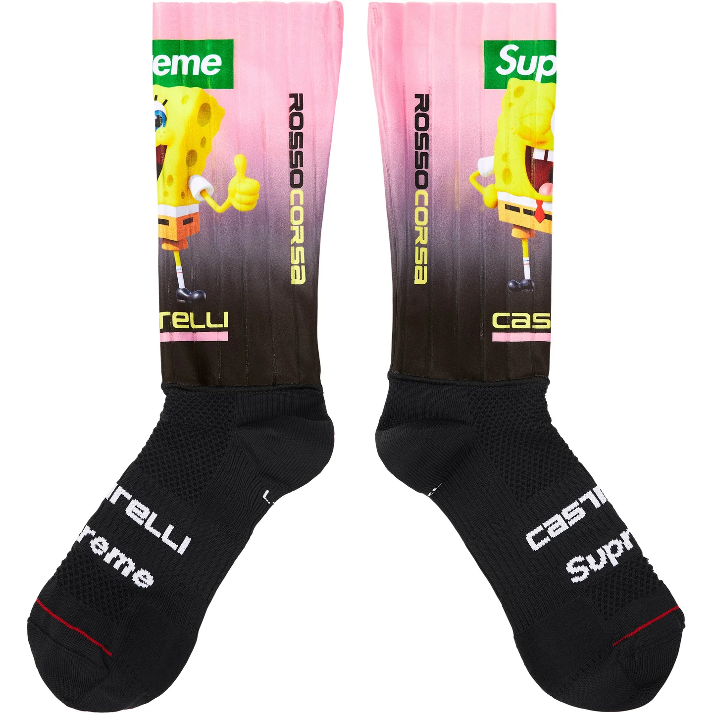 Supreme x SpongeBob SquarePants Castelli Cycling Sock 2colors SS25