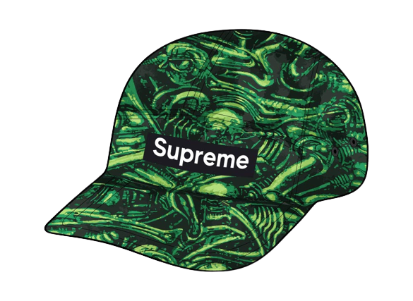 Supreme H.R. Giger Camp Cap Black Green 2colors Free Size Brand