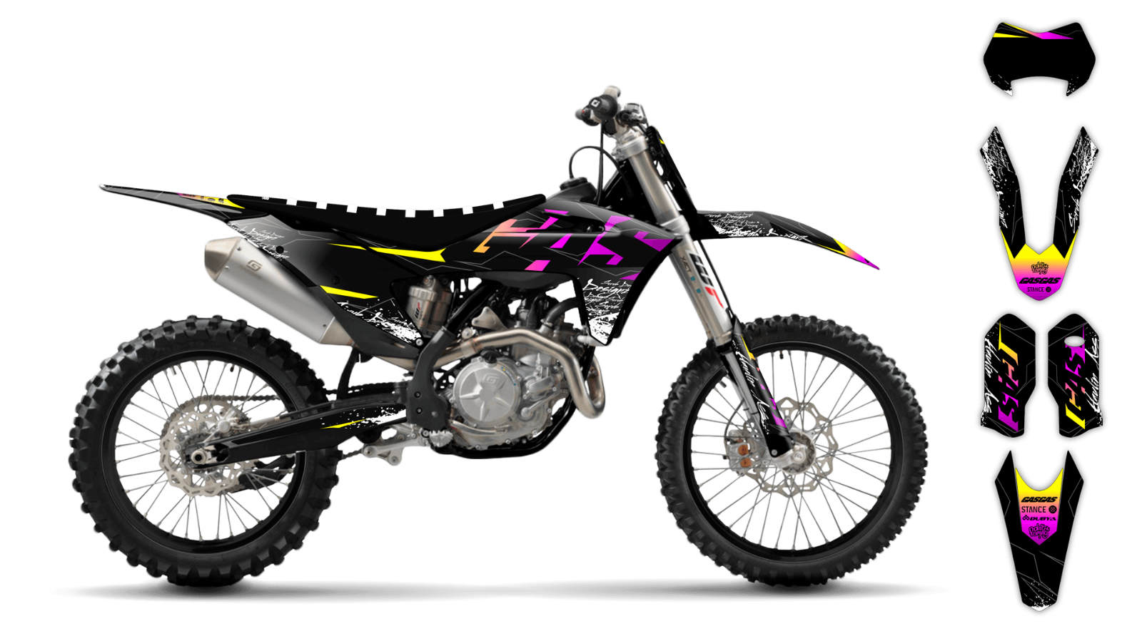 GasGas EC ECF 2021 2022 2023 250 300 350 Graphics Decals Stickers