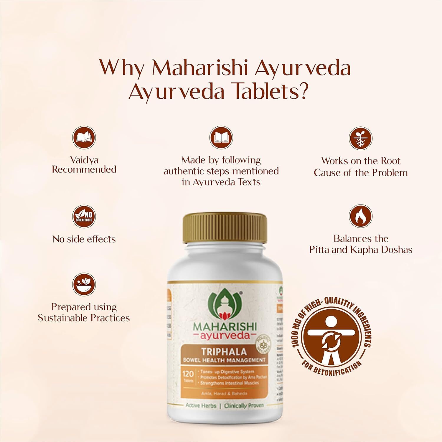 Maharishi Ayurveda TriphalaTabletten AyurvedaKräuter unterstützen