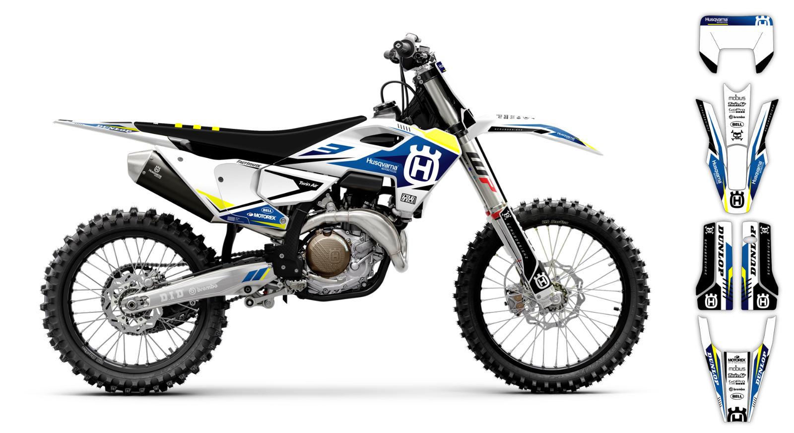 Husqvarna Graphics TE FE  150 250 300 350 450 501 - 2020 2021 2022 2023 decal