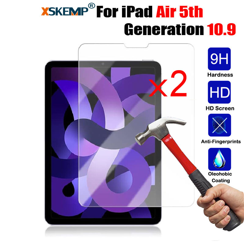 2Pc Tempered Glass Screen Guard Cover for iPad 9.7 6 5 10.2 9Th 8Th 7 Air Pro 11 - Picture 19 of 30