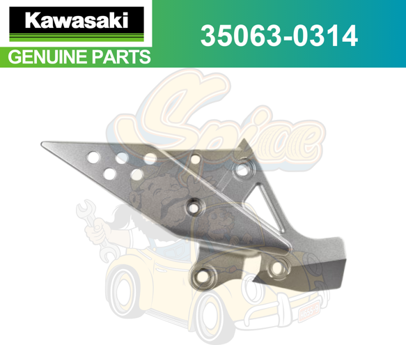 OEM Kawasaki ZX6R ZX6 LEFT FRONT FOOTREST BRACKET 35011-1874