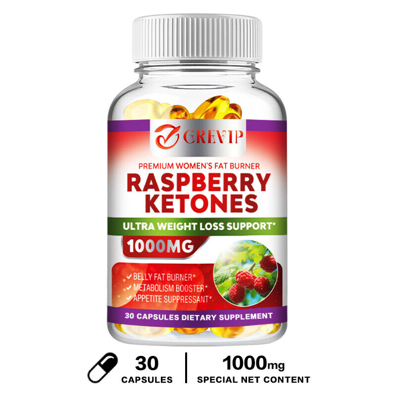 Raspberry Ketones 1000mg – Weight Loss, Appetite Suppressant, Reduce Belly Fat
