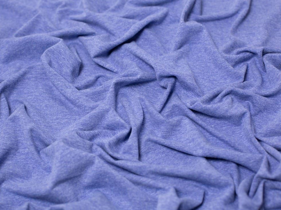 Minerva Melange Cotton Jersey Stretch Knit Fabric 150cm / 60" Wide - per metre - Picture 40 of 55