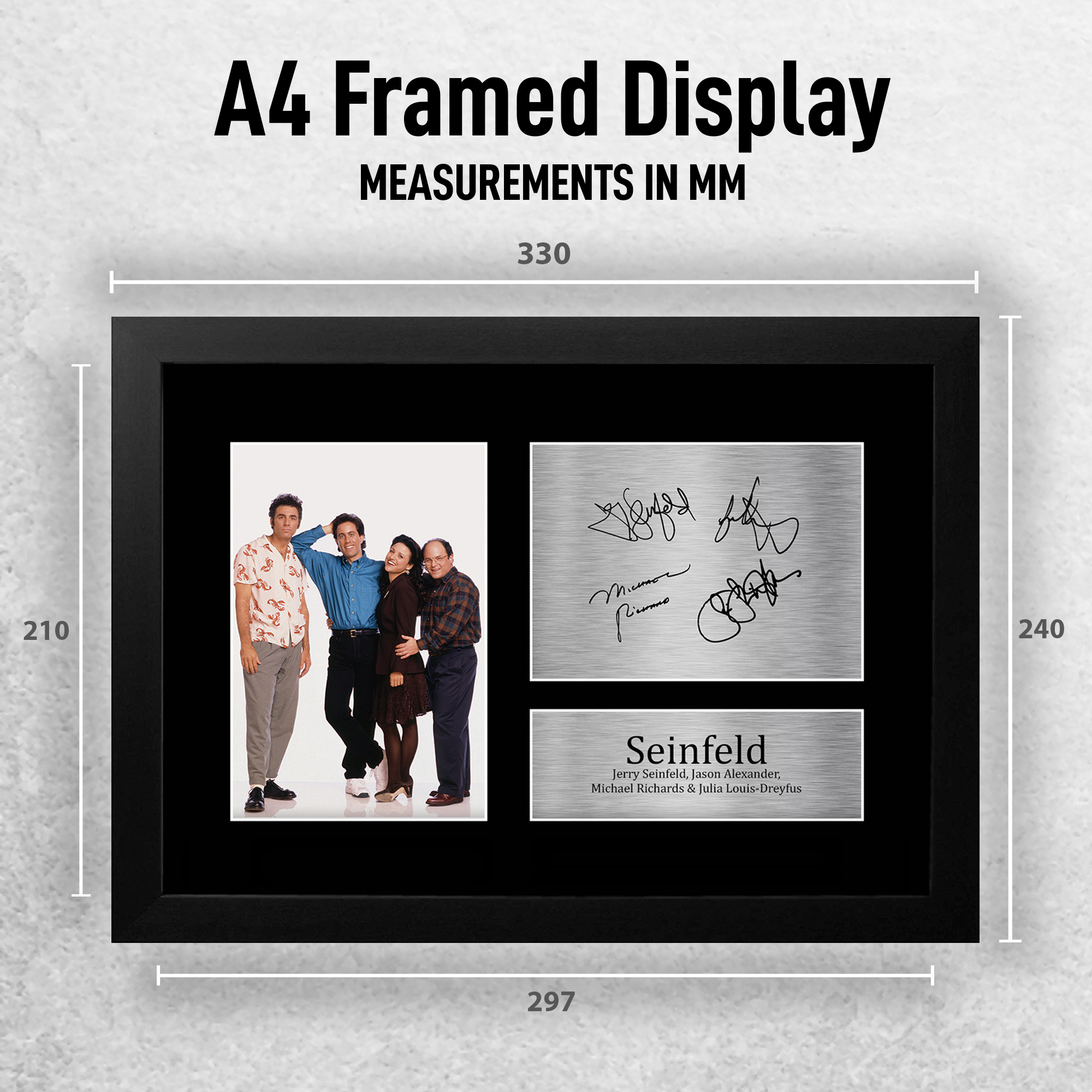 Foto autógrafa preimpresa firmada por Seinfeld A4 regalo para un fan de Seinfeld - Imagen 11 de 17