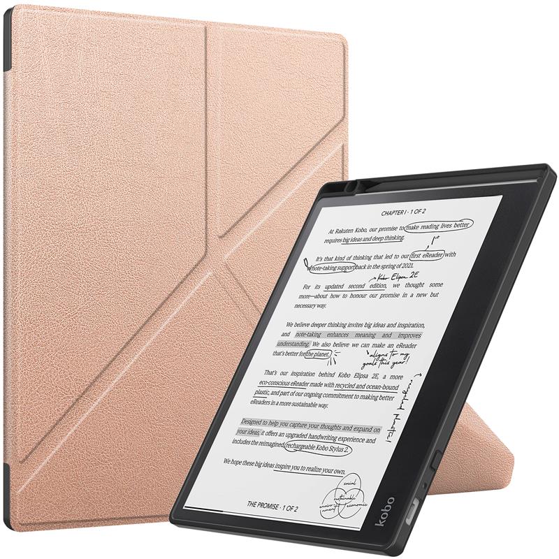 Leather Case For Kobo Elipsa 2E 2023 eReader Folding Stand Cover Auto Sleep Flip - Picture 21 of 29