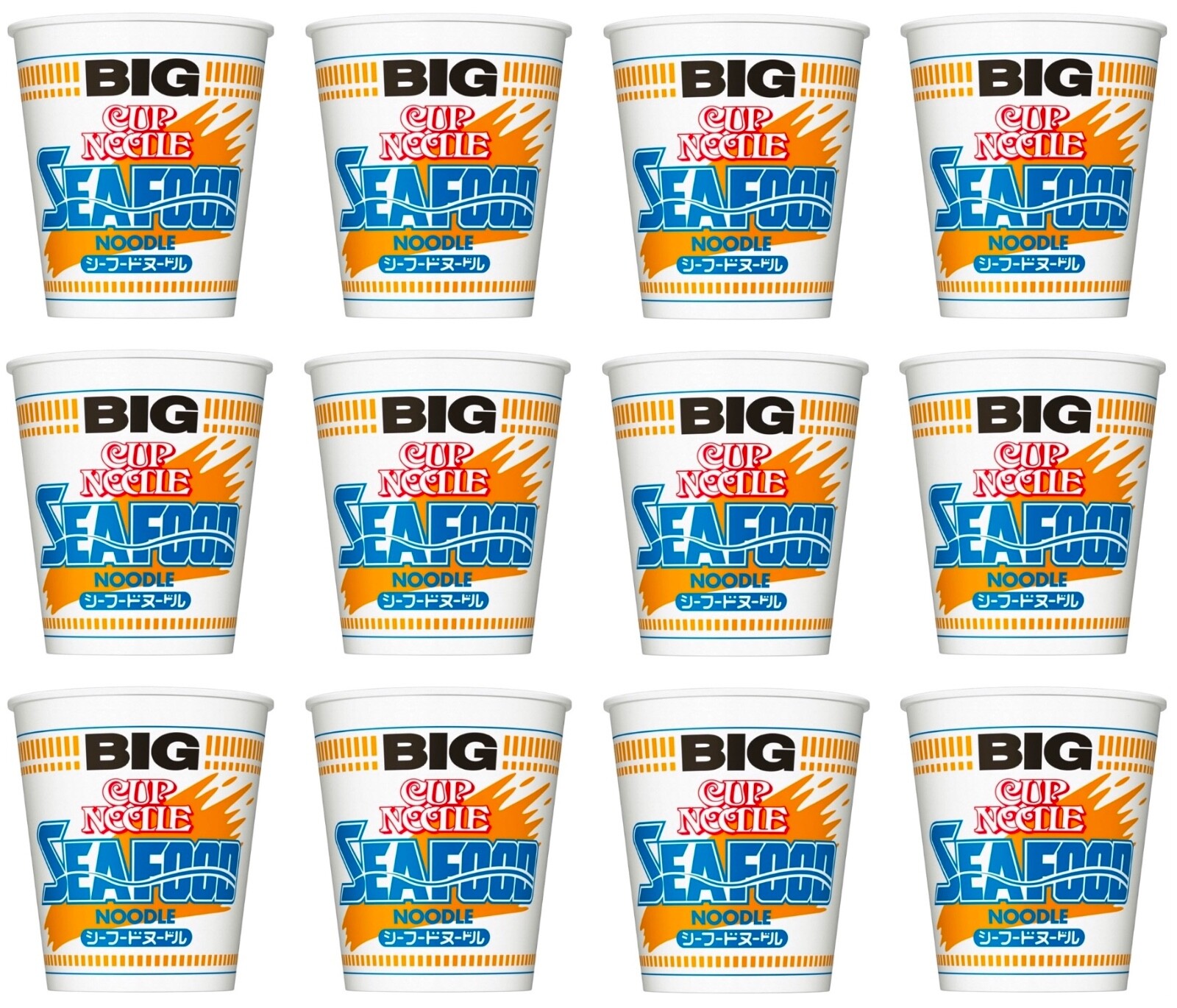 NISSIN CUP NOODLE Seafood Ramen BIG Salt Pork Instant Soup Food Japanese 104g