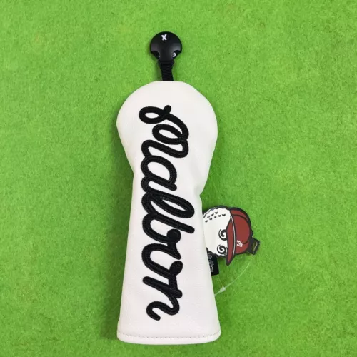 Golf club head cover,serving rod, wooden mixed cover, pure black ,white letters- - 第 27/34 張圖片